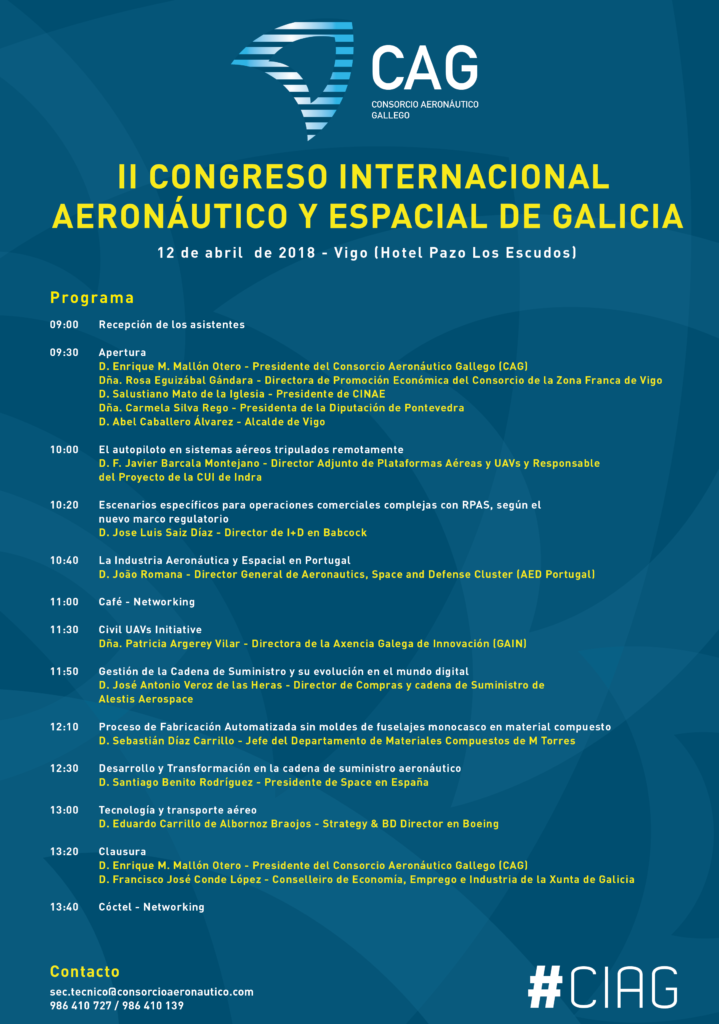 Segunda Edición del Congreso Internacional Aeronáutico y Espacial de Galicia